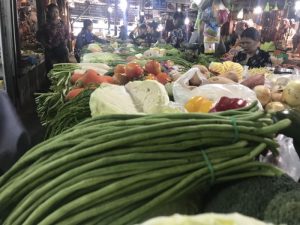 varying colorful vegetables found at old market